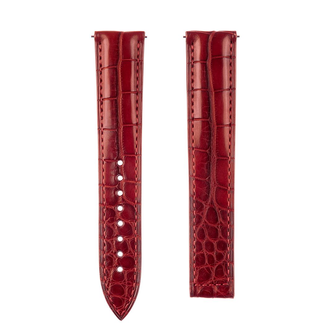 Cognac Alligator Deployant Strap