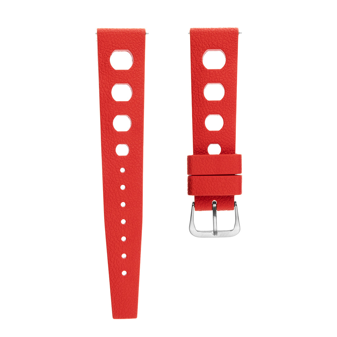 Tropical Ocean Rubber Watch Strap Red
