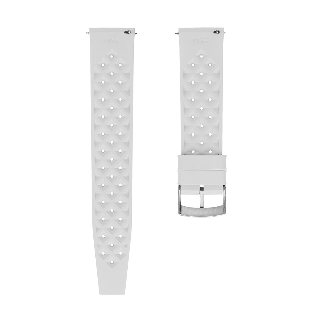 Tropical Rubber Watch Strap White