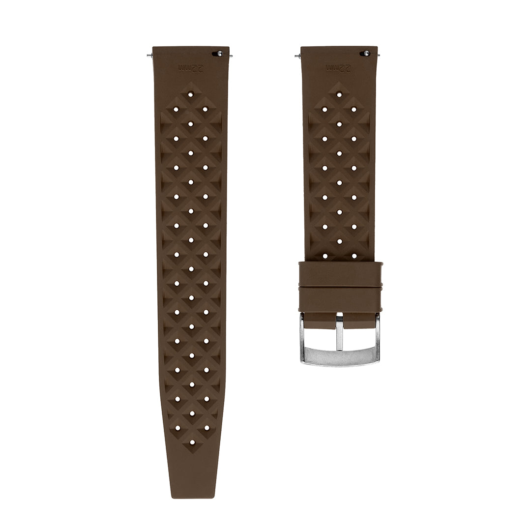 Tropical Rubber Watch Strap Brown