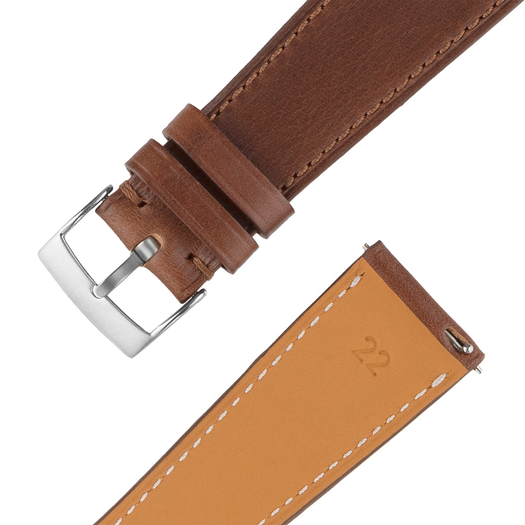 Vintage Brown Chromexcel Leather Watch Strap