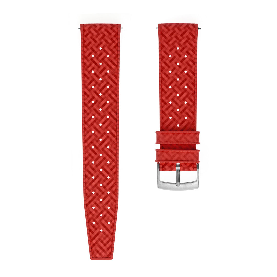 Tropical Rubber Watch Strap Red