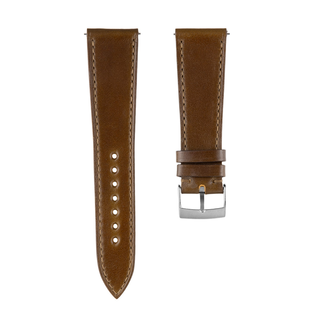 Shell Cordovan Watch Strap Dark Brown