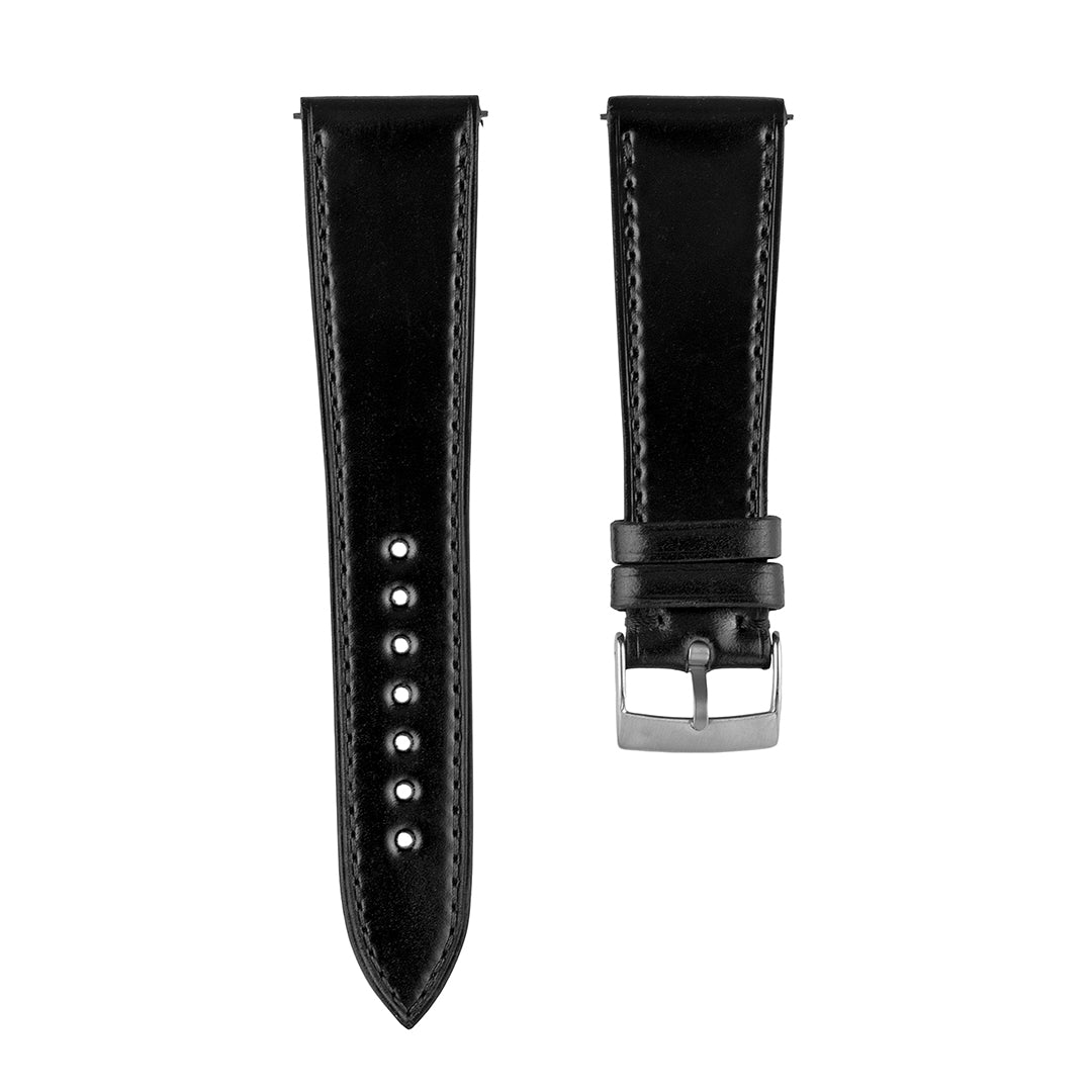 Shell Cordovan Watch Strap Black