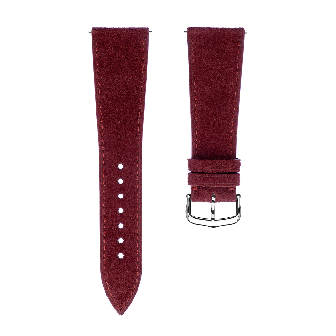 Cartier Tank Francaise Strap Suede Oxblood Red