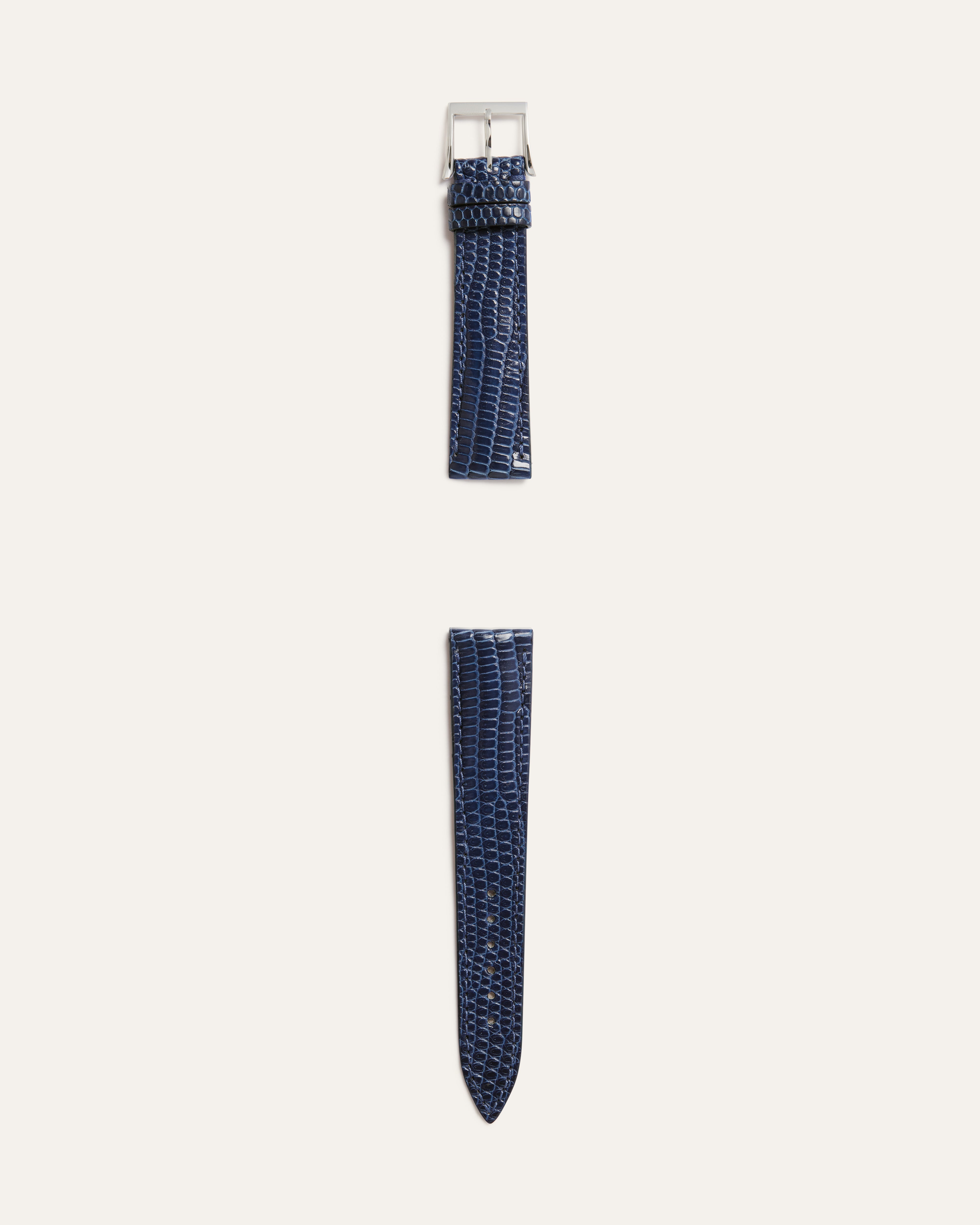 Lizard Classic Watch Strap in Shiny Azur Blue