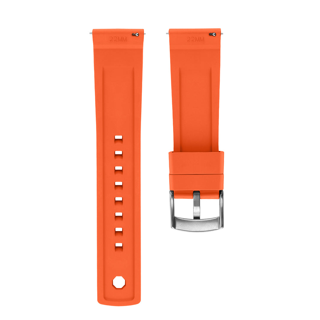 FKM Kautschuk Uhrenarmband Orange