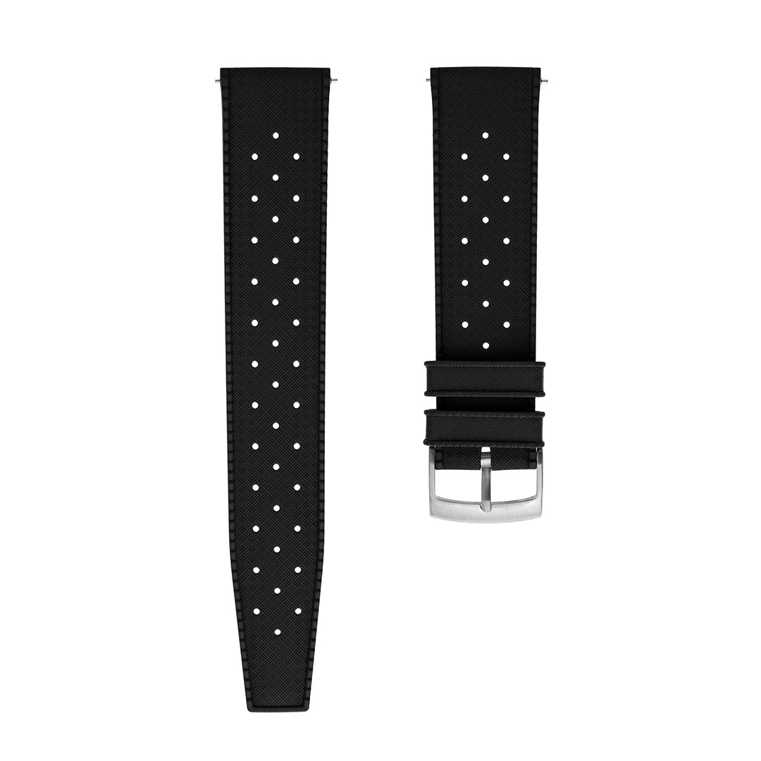 Tropical Rubber Watch Strap Black