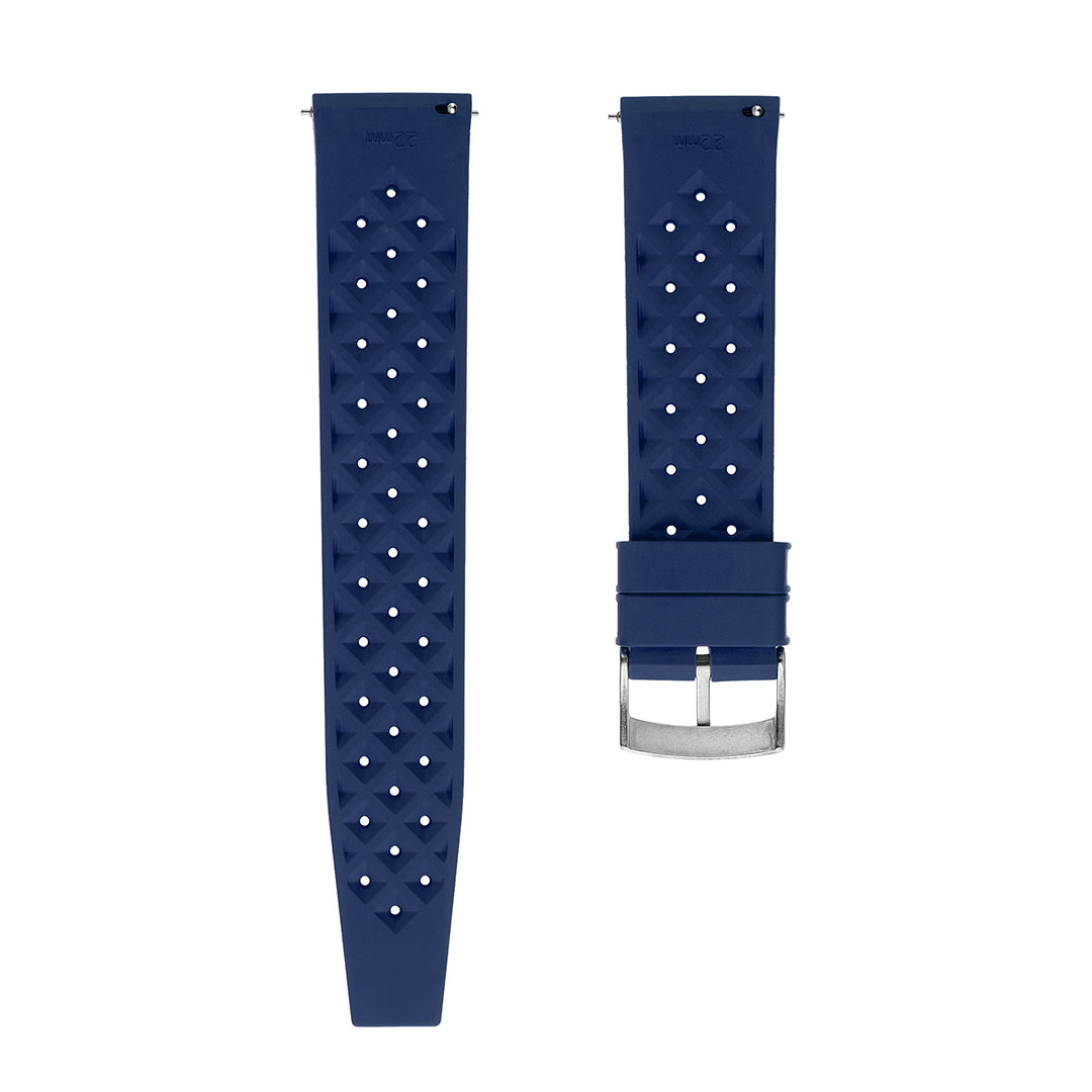 Tropical Rubber Watch Strap Sea Blue