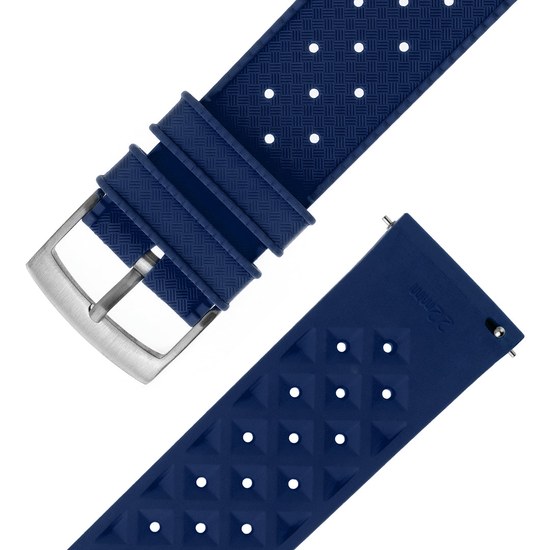 Tropical Rubber Watch Strap Sea Blue