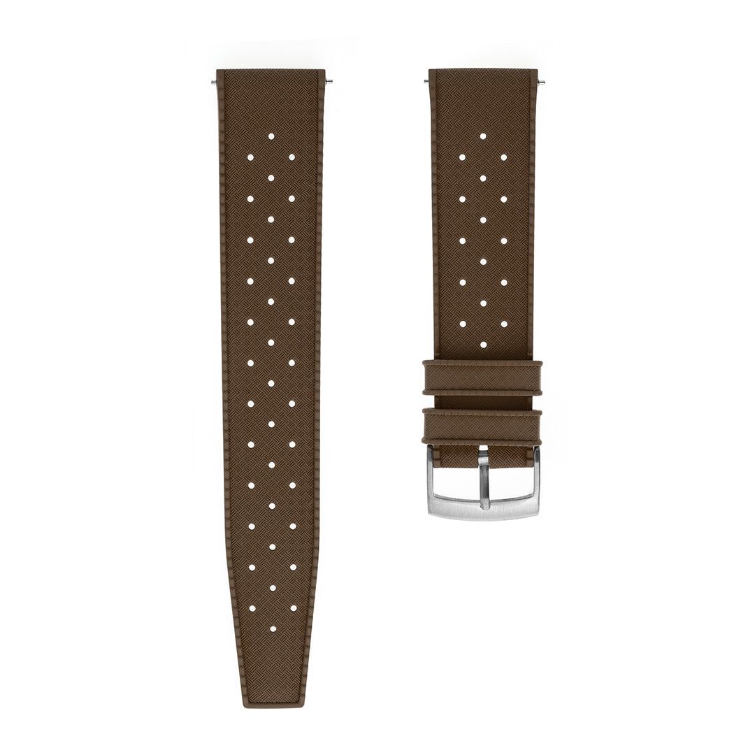 Tropical Rubber Watch Strap Brown