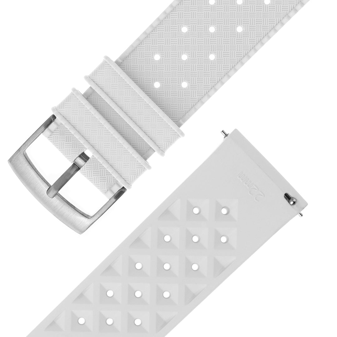 Tropical Rubber Watch Strap White