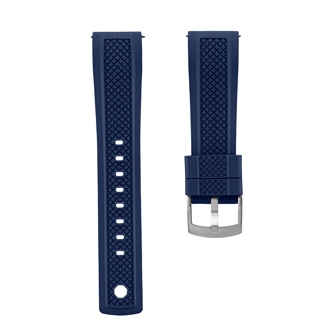 FKM Rubber Watch Strap Sea Blue