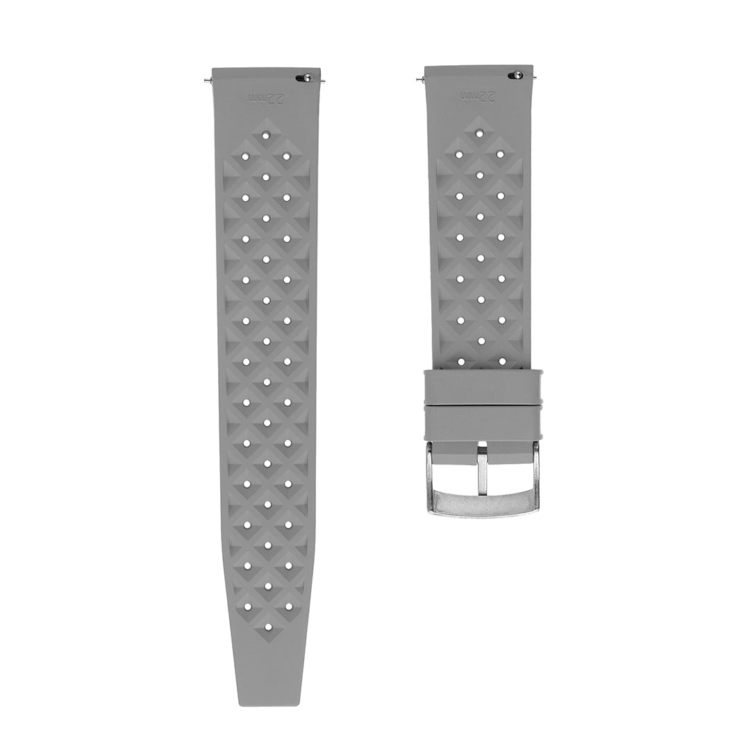 Tropical Rubber Watch Strap Grey