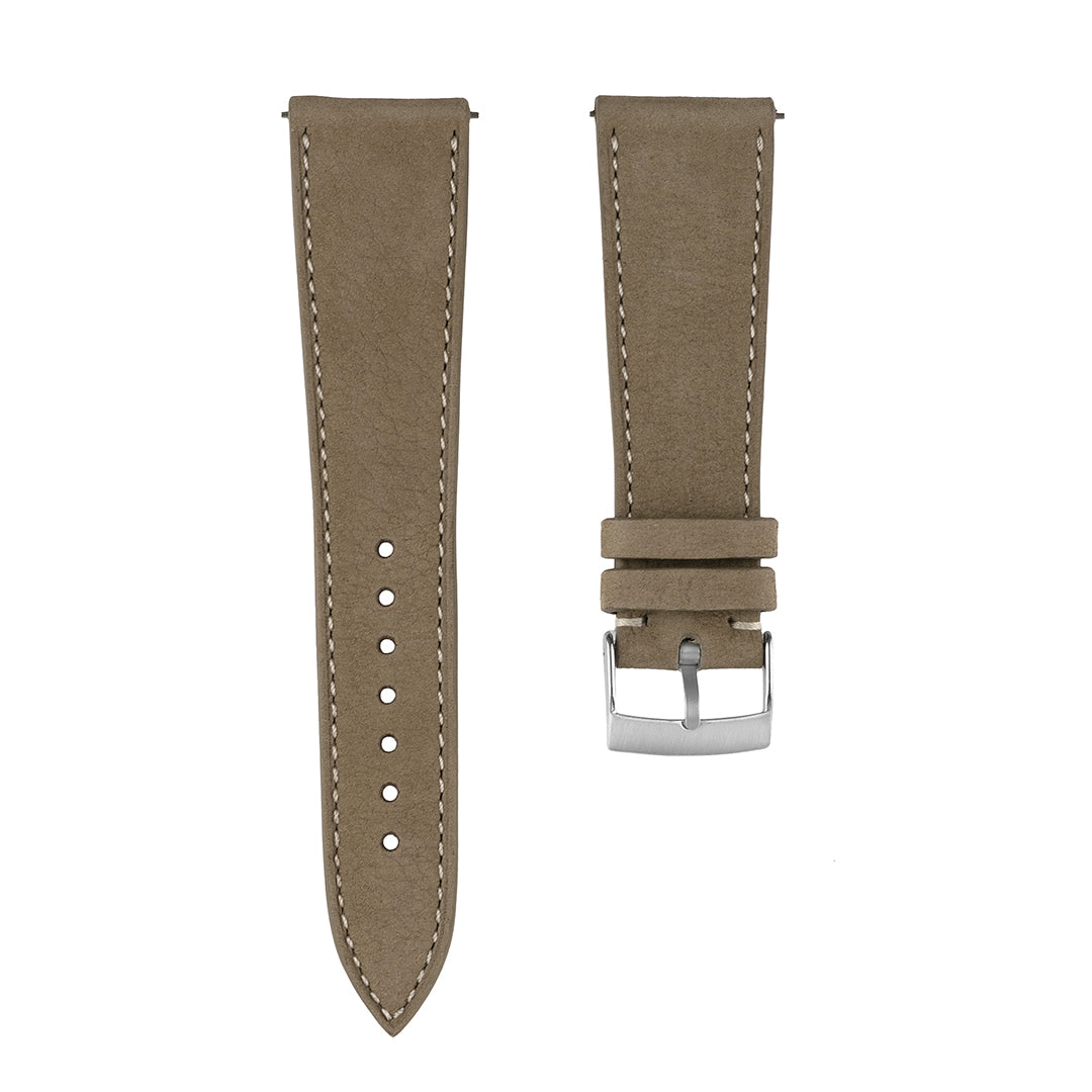 Nubuk Uhrenarmband Beige