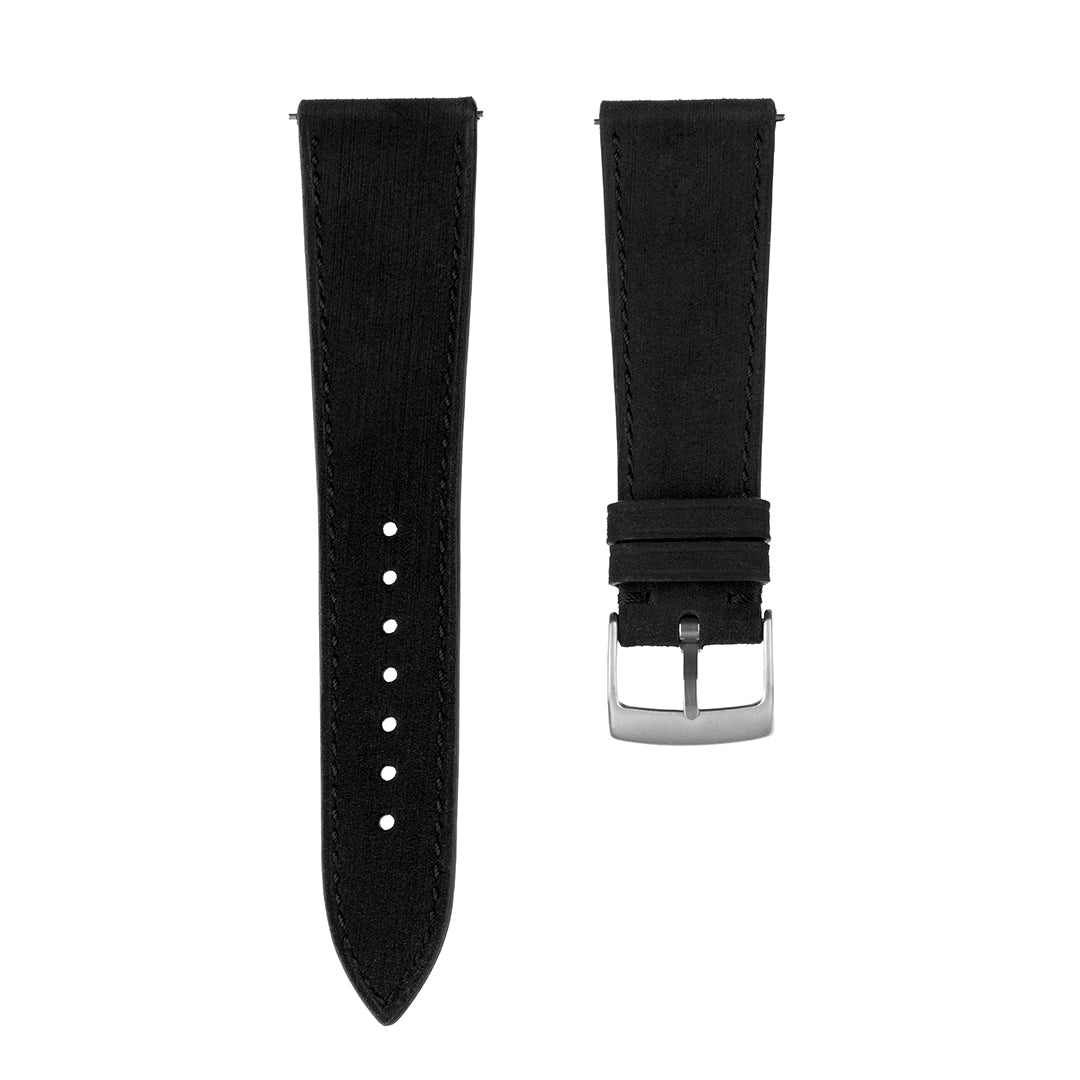 Nubuck Watch Strap Black