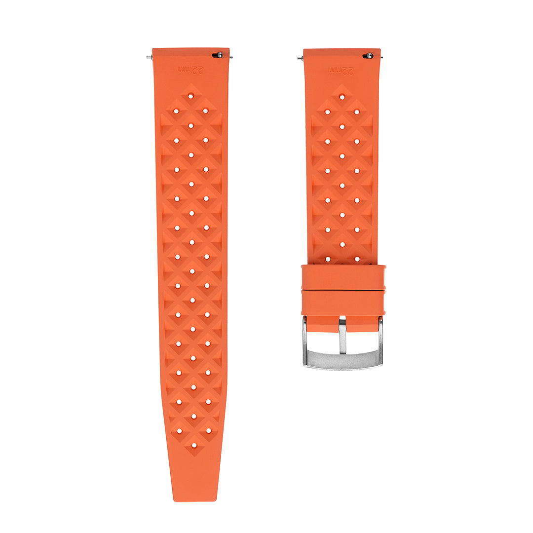 Tropical Rubber Watch Strap Orange