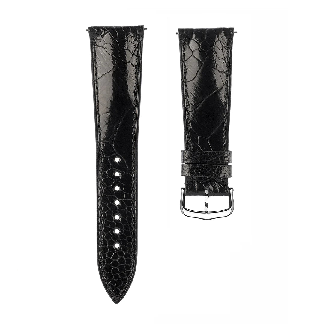 Cartier Tank Strap in Ostrich Jet Black
