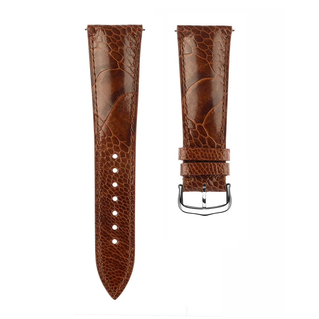 Cartier Tank Strap in Ostrich Chestnut