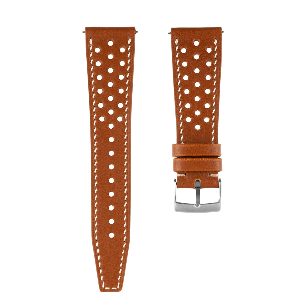 Rally Watch Strap Caramel Calfskin