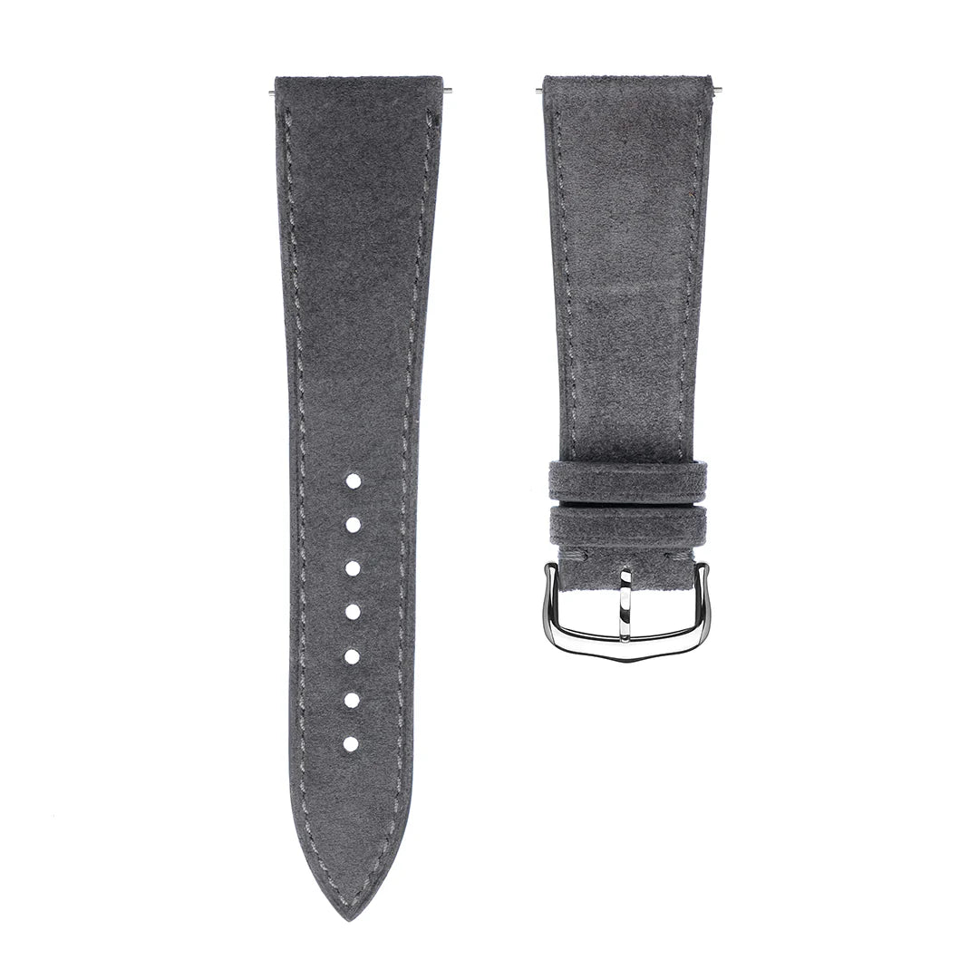 Cartier Tank Strap in Suede Steel