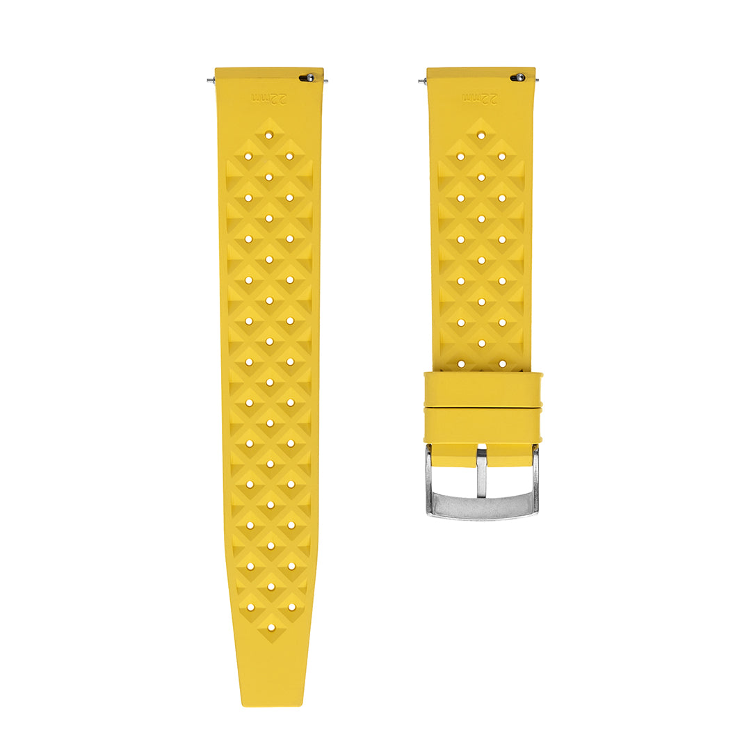 Tropical Rubber Watch Strap Yellow